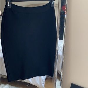 Black pencil skirt
